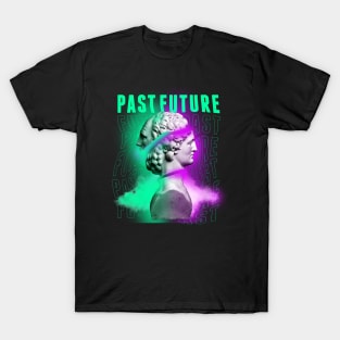 Janus Mythology Vaporwave Green and Purple T-Shirt